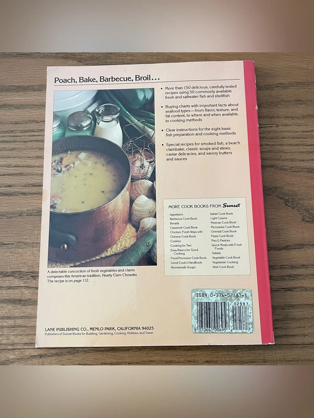 Vintage Sunset Seafood Cookbook 1981